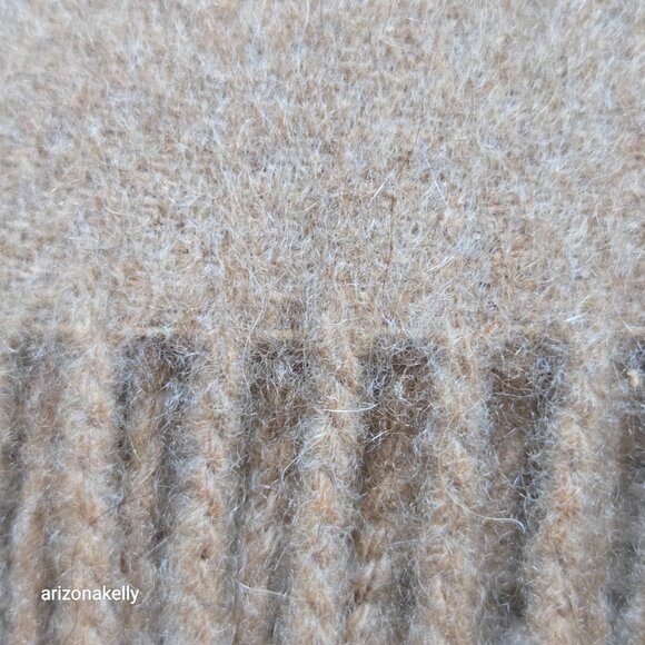 Camel Cashmere Scarf Classic Menswear - Picture 6 of 7